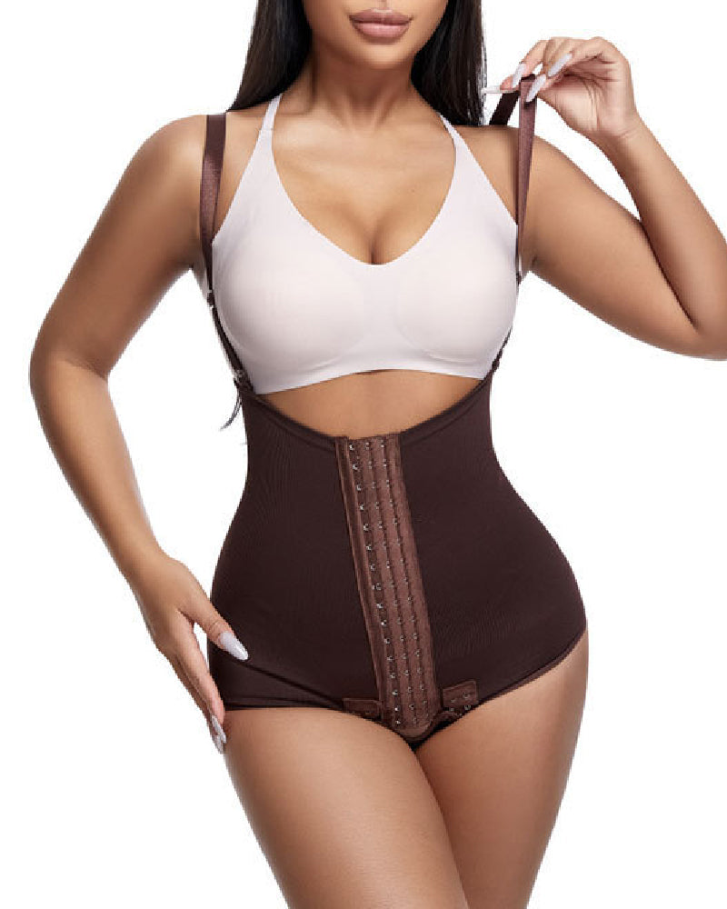 Modelador de Cintura Femenino con Control de Abdomen, Hebilla Ajustable y Apertura Frontal en el Busto
