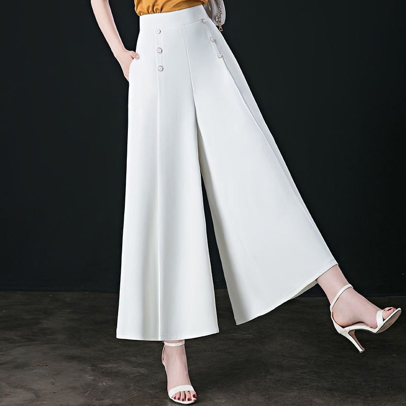 (50 % de descuento) Pantalones anchos plisados