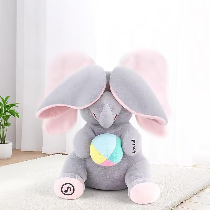 🐘 Lindo Elefante de Peluche que Juega a las Escondidas – Divertido y Tierno Compañero para Todos los Niños ✨🎉