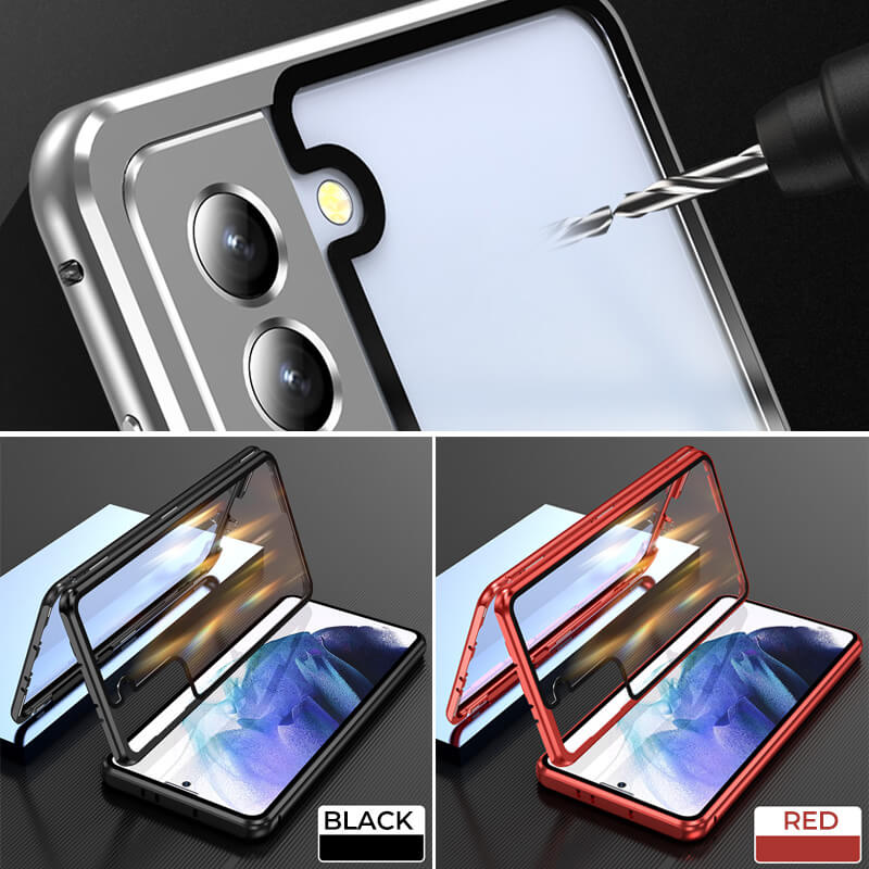 Funda magnética de doble hebilla para Samsung