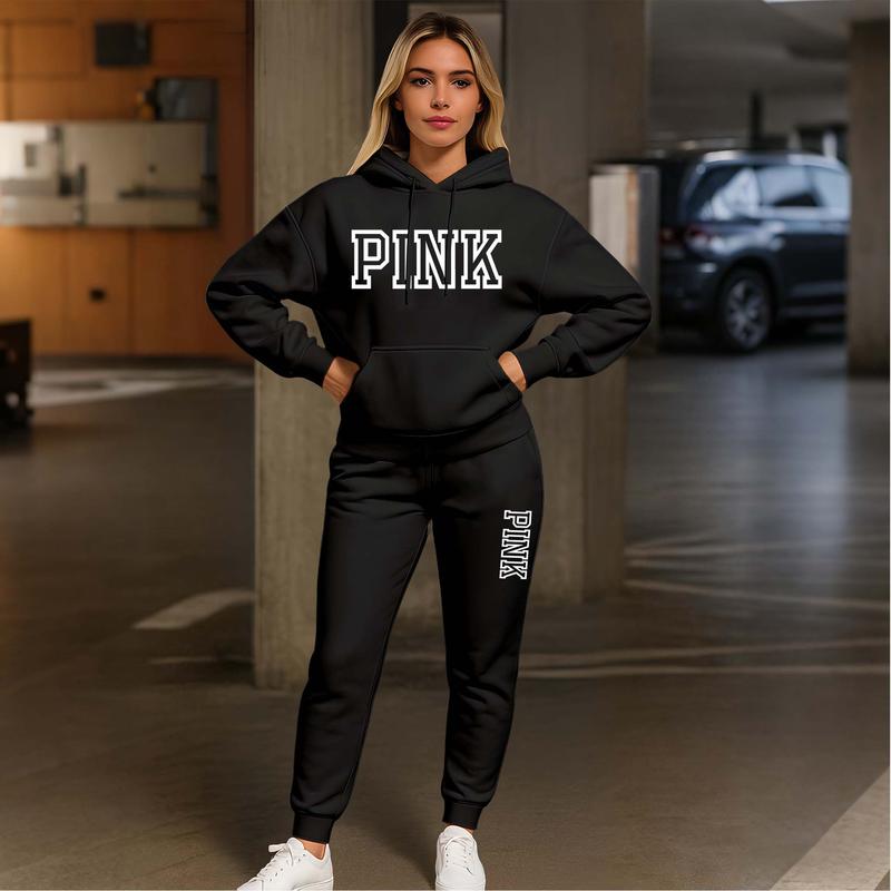 👚✨ Conjunto de Sudadera con Capucha Oversize y Pantalones de Chándal para Mujer – Comodidad y Estilo Casual para tu Día a Día 🌸💖