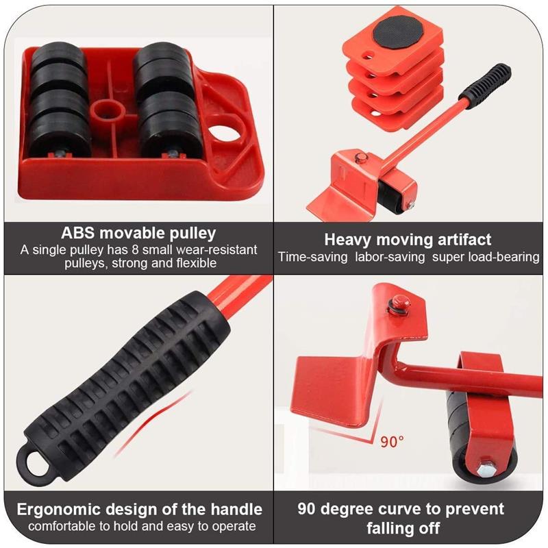 🔥✨ Mueble con Sistema de Elevación – 4 Bloques Deslizantes, Capacidad de Carga de 150kg y Rodillos para Proteger el Piso 🏠🔧
