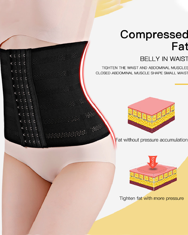 Faja Cinturón Ajustable para Mujer, Transpirable, con Ganchos, Reductora de Abdomen Postparto