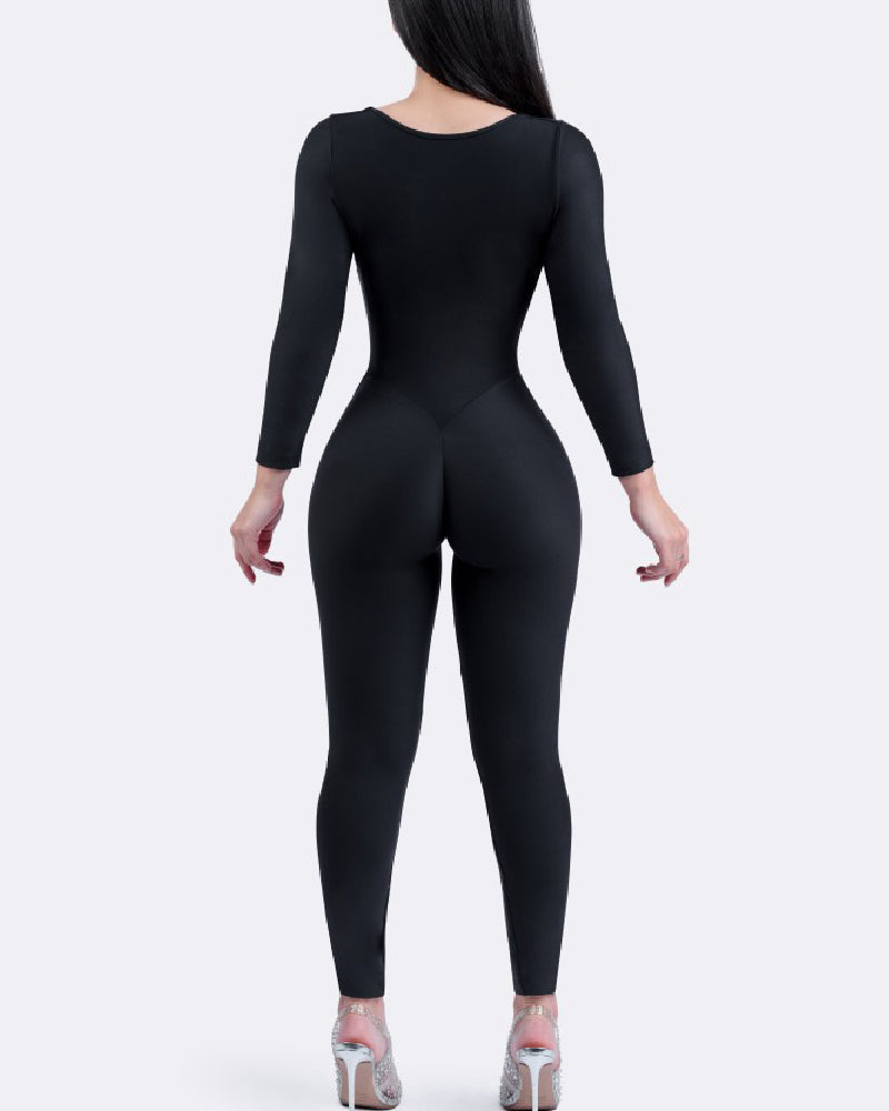 Shapshe® Moldeador Corporal Completo Sin Costuras Alta Compresión Suave Como Mantequilla Con Ganchos Incorporados De Malla Shapewear