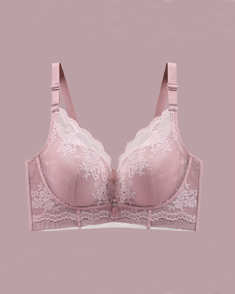 Sostén Push Up Sexy para Mujer, Suave, Sin Aros, Transpirable, Delgado, Antihundimiento, con Encaje
