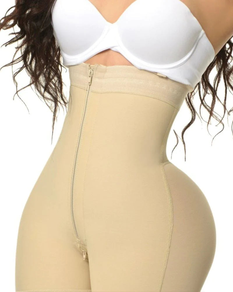 Shapshe® Fajas Colombianas Moldeadoras de Compresión con Control de Abdomen y Cierre, Pecho Abierto