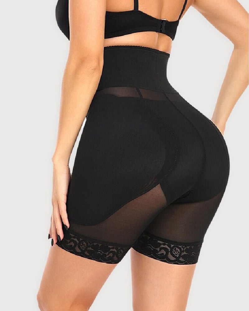 Corsé de Reloj de Arena para Mujer, Shorts Moldeadores de Malla Transpirable con Almohadillas de Esponja