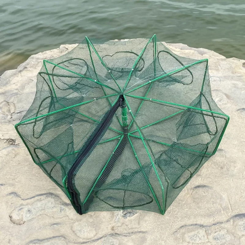 ⏰🔥 ¡Oferta Limitada 50% OFF! 🚨 Red Plegable Automática para Pescadores – Nailon Reforzado y Mango Telescópico para Captura Fácil 🎣✨