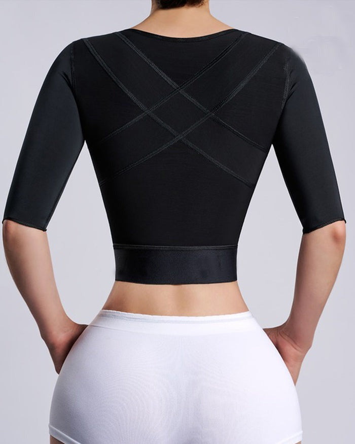 Corrector de Postura Shapshe® Camiseta Moldeadora con Moldeador de Brazos y Hebilla Frontal Slimmer Top