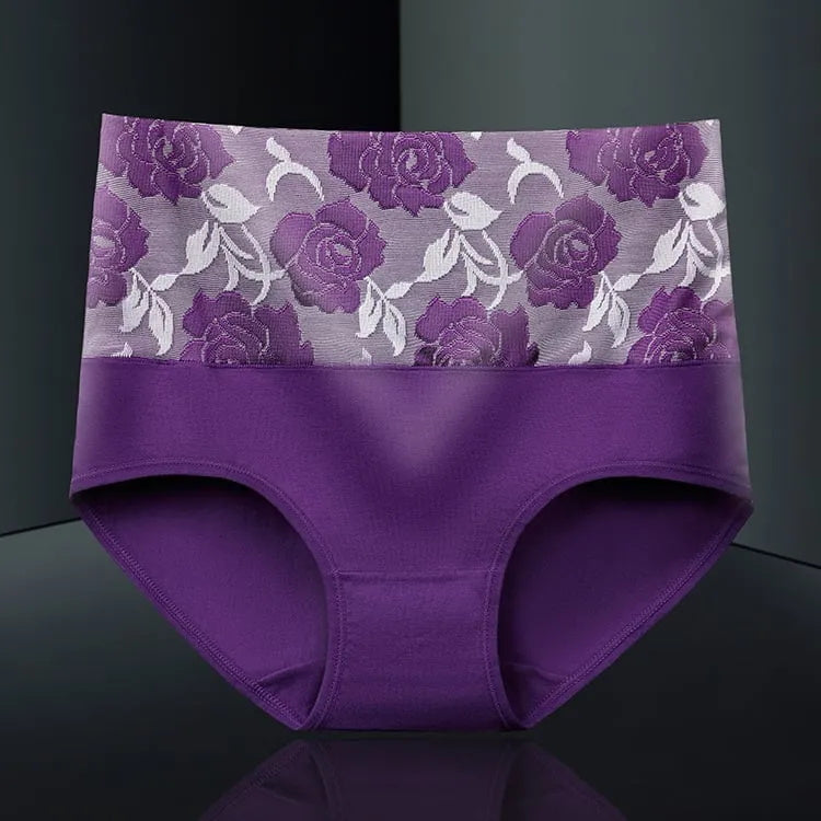 🌸Evento por tiempo limitado, compre 5 y obtenga 5 gratis🌸Ropa interior de algodón antibacteriano e higroscópico adelgazante abdominal de cintura alta