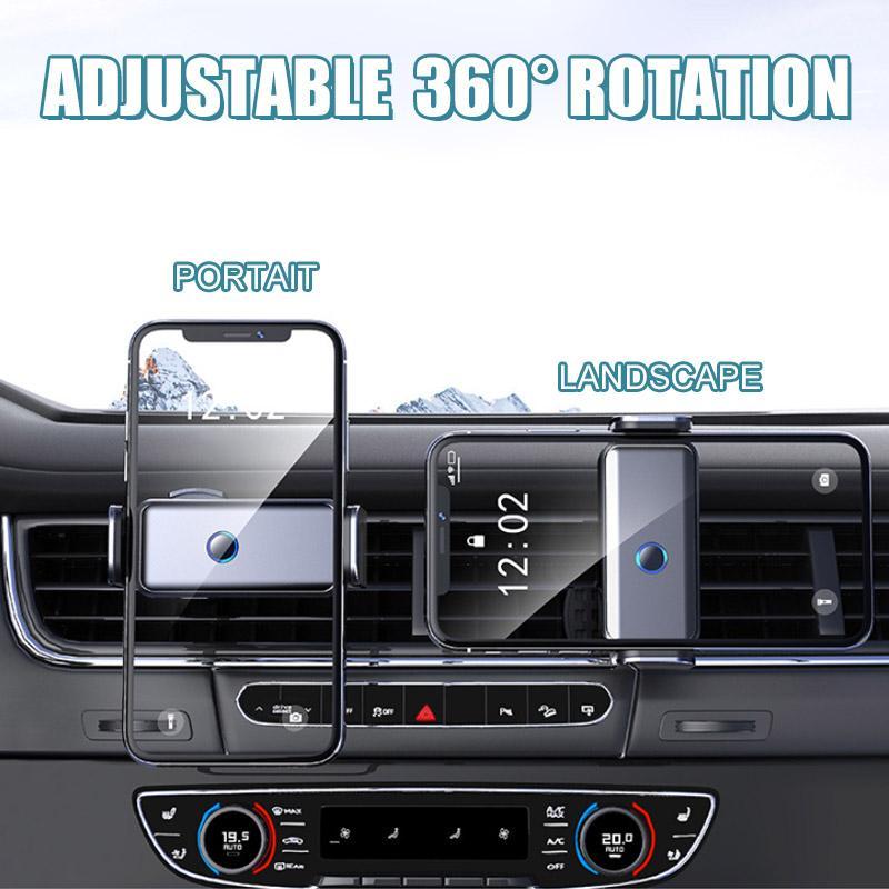 Soporte para teléfono adaptable con rotación de 360 grados
