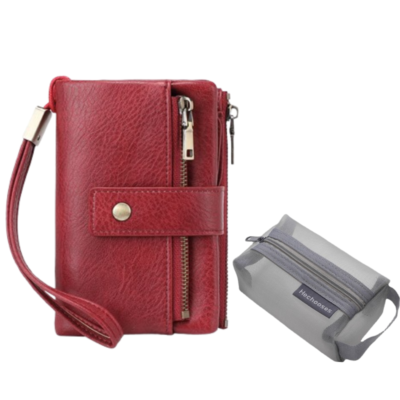 👛 Cartera Triple con Bloqueo RFID – Estilo Retro y Seguridad para tu Día a Día 💼✨