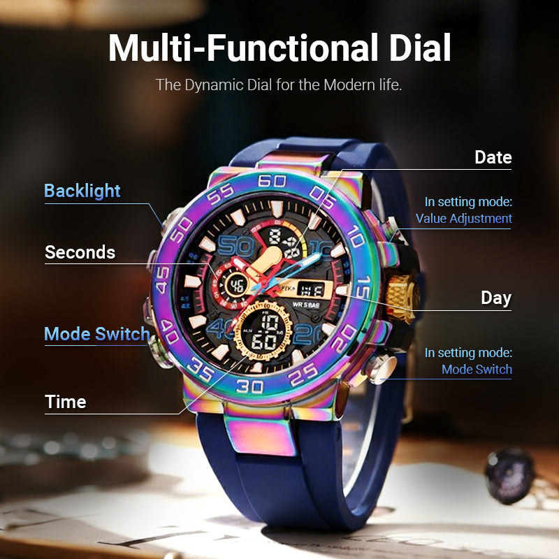⌚🔥 ¡50% OFF por Tiempo Limitado! Reloj Inteligente LED Impermeable – 7 Modos Deportivos + Monitor de Sueño | Batería Duradera 💥✨