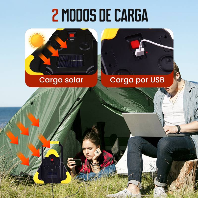 🚨 Luz Solar de Emergencia Triangular 2 en 1 – Advertencia y Seguridad en la Carretera 🛣️⚡