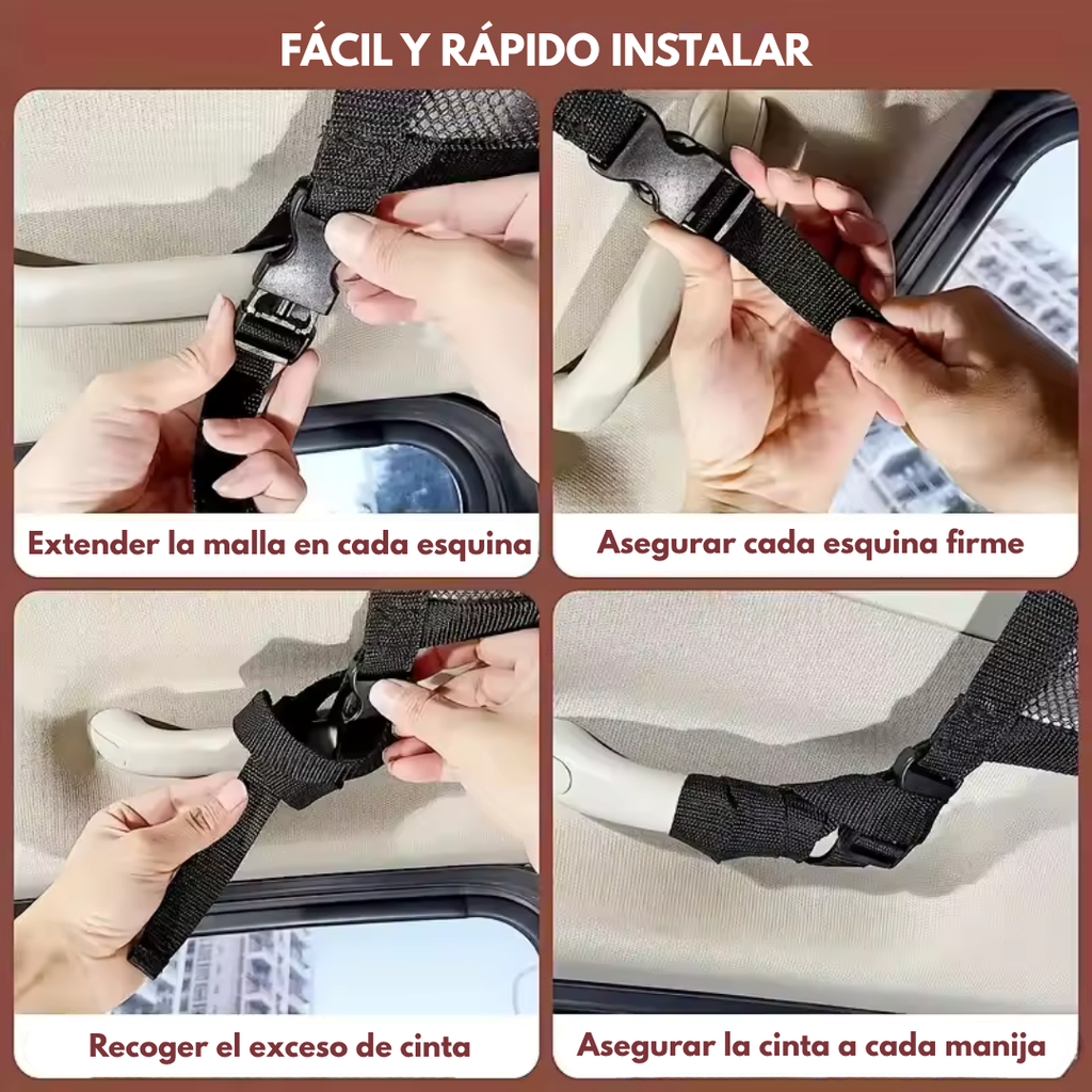 🚗🛒 CargoNet – Red de Almacenamiento Extra para Vehículos   Organiza tu Auto y Mantén Todo Seguro Durante el Viaje ✨
