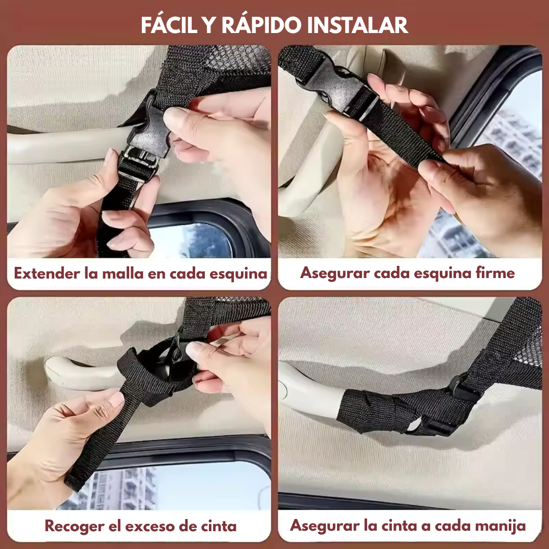 🚗🛒 CargoNet – Red de Almacenamiento Extra para Vehículos   Organiza tu Auto y Mantén Todo Seguro Durante el Viaje ✨