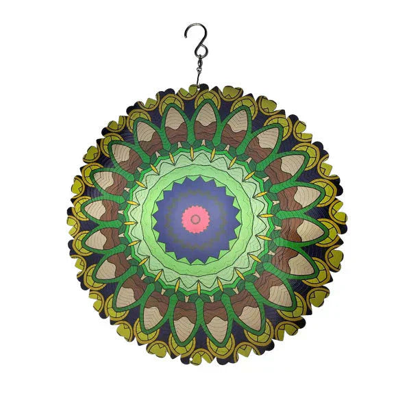 🔥 50% DE DESCUENTO 🔥 Campanas de Viento Coloridas con Mandala 3D – Decoración Relajante para Hogar y Jardín 🌈🌀✨