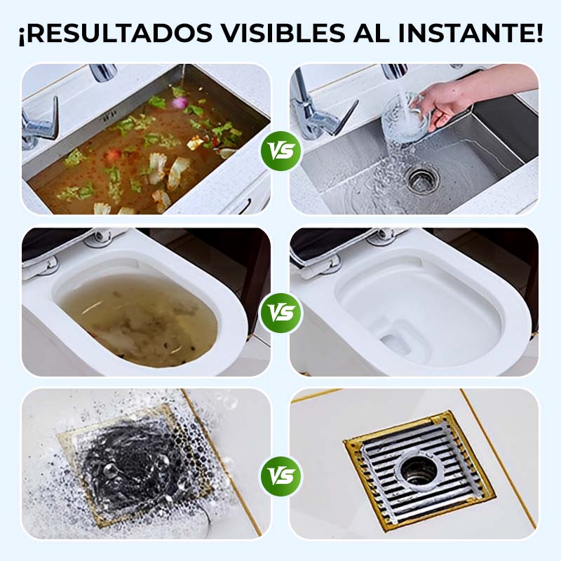 🔥🚿 Polvo Potente para Destapar Tuberías – Elimina Obstrucciones Rápida y Eficazmente sin Esfuerzo 💧🔧