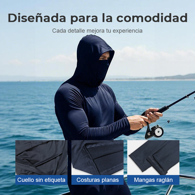 ⏰🔥 ¡50% DE DESCUENTO POR TIEMPO LIMITADO! 👕☀️ Sudadera Ligera con Capucha para Hombre – Secado Rápido y Protección UV 🌿💪