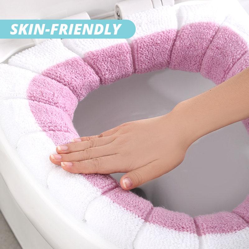 🧸✨Asiento de Inodoro Tejido Cute con Asa — ¡1+1 Gratis / 2+3 Gratis!🛁💖