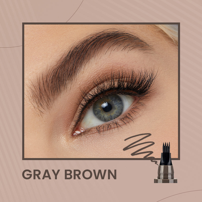 ✍️✨ Lápiz de Cejas y Barba de Cuatro Puntas Resistente al Agua – Precisión Natural y Definición Perfecta Todo el Día 💧🌟
