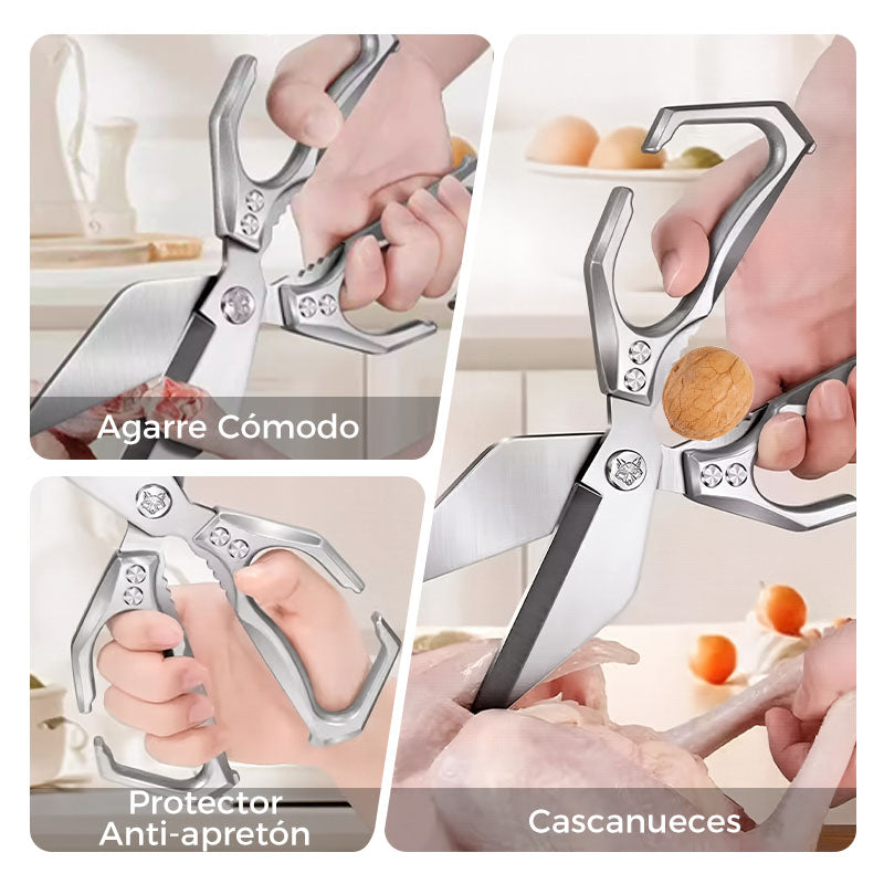 🔥 ¡50% DE DESCUENTO! 🔥 ✂️ Tijeras de Cocina Multifuncionales de Uso Intensivo – Corte Potente, Todo-en-Uno, Resistentes y Prácticas para el Día a Día 🍗🥬🛠️