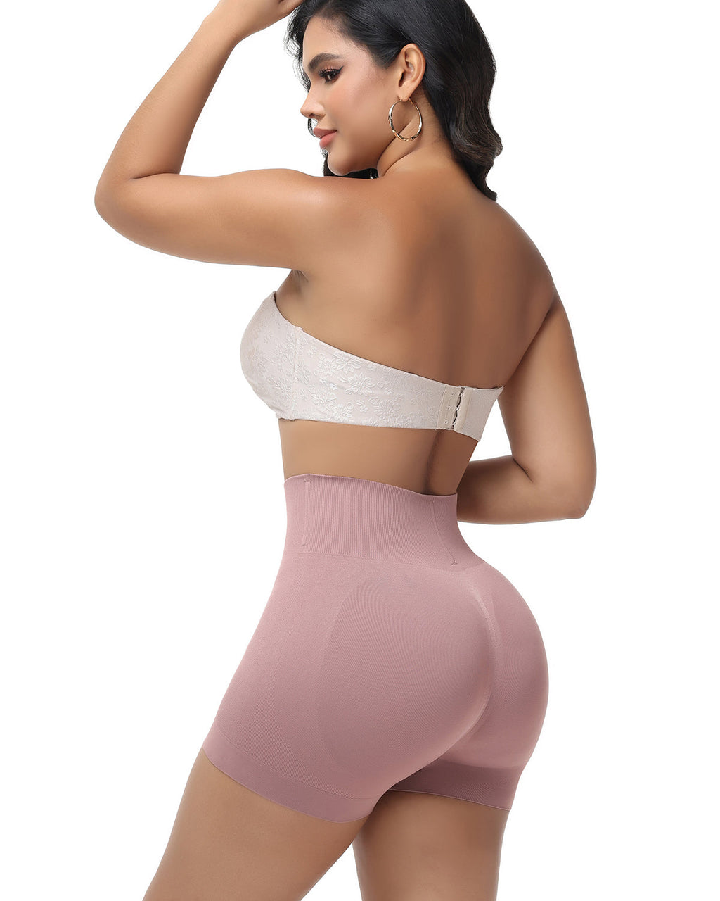 Shorts moldeadores femeninos sin costuras para levantar glúteos, moldear el cuerpo, lisos y anti-deslizantes