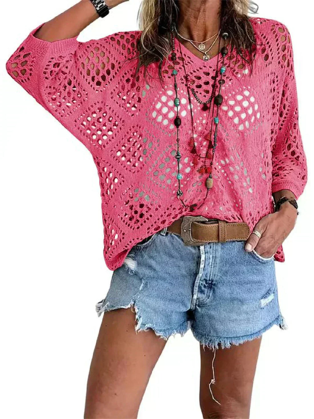 💖☀️ ¡OFERTA 50% OFF! Top de Ganchillo Verano – Ligero y Elegante