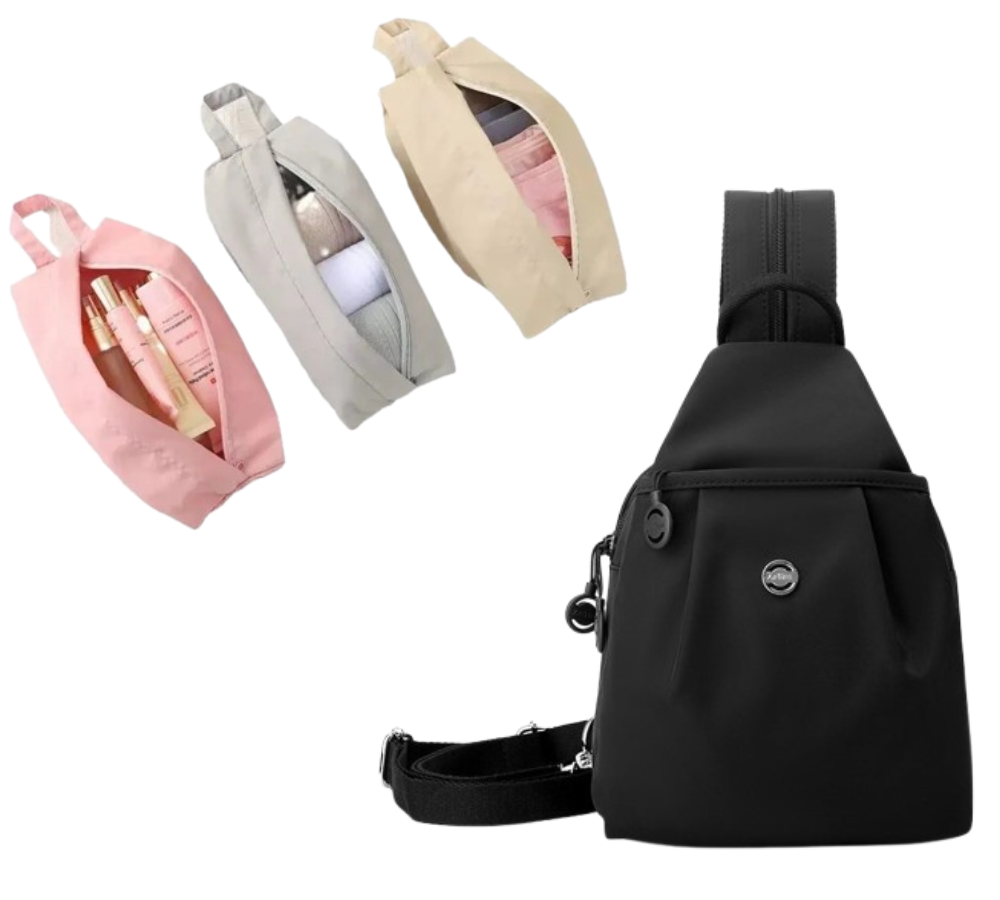 🎒✨ Mochila Convertible con Múltiples Bolsillos y Bolso Cruzado – Versatilidad, Estilo y Comodidad para Todos los Días 👜🌟