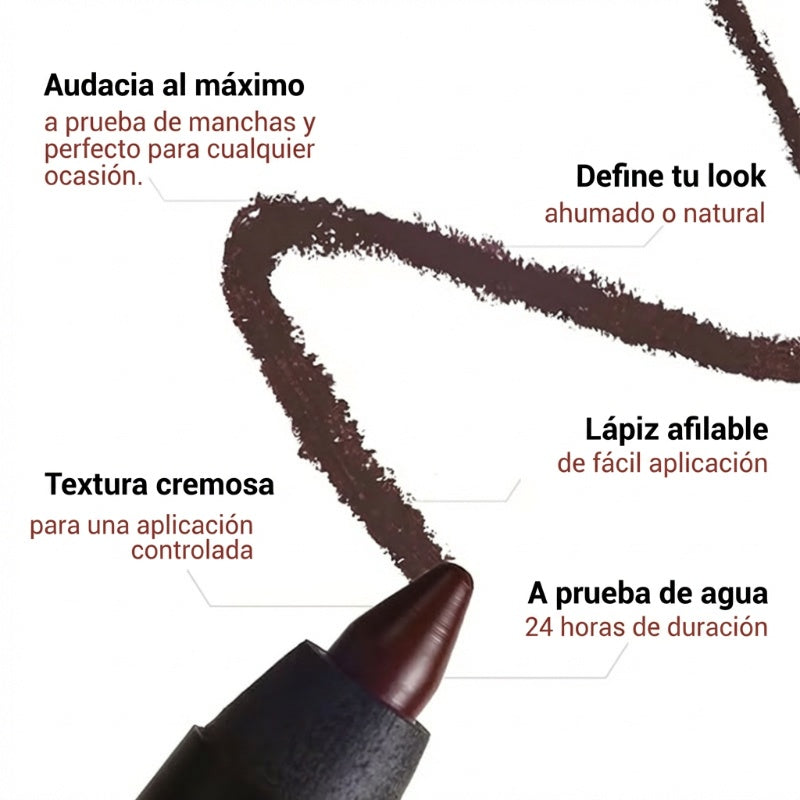 🌟 Dúo de Delineador de Ojos Impermeable por 24 Horas – Lápiz Afilable para Definición Duradera y Precisa ✨👁️