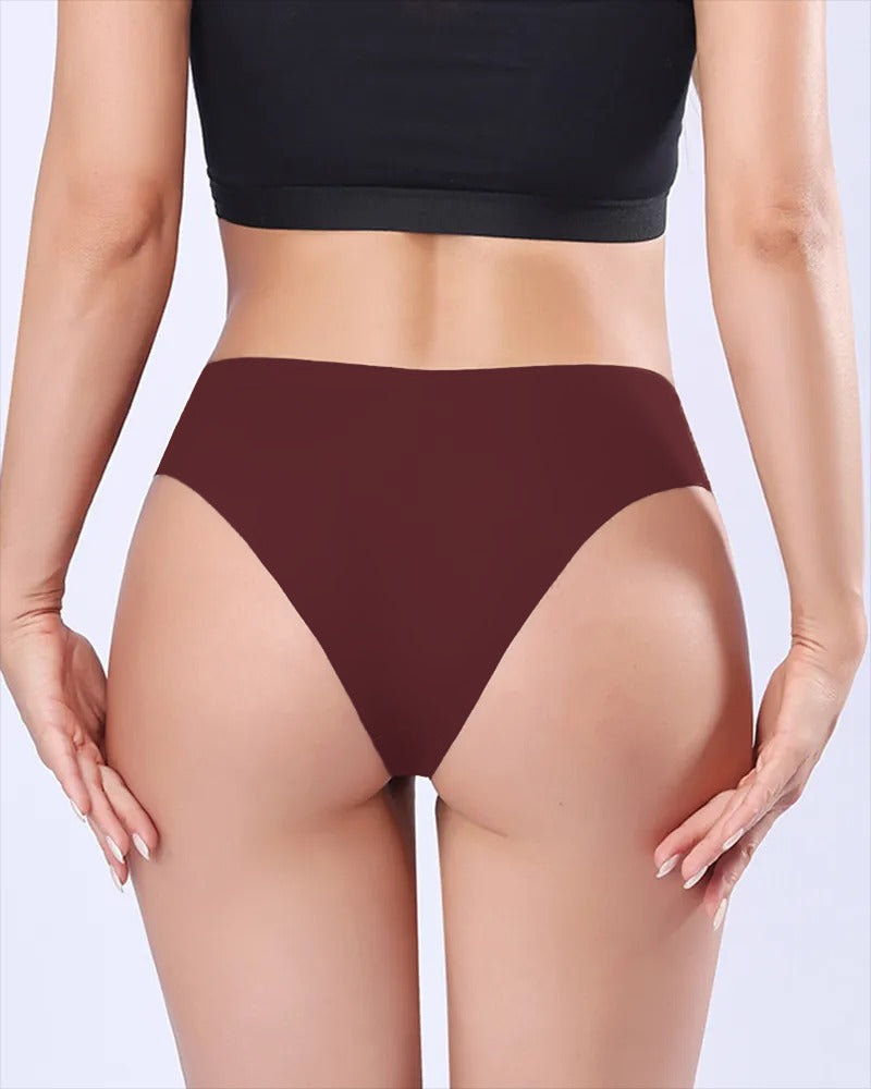 Bragas Sexy de Hielo de Seda, Tiro Bajo, Sin Costuras, Multicolor, Ropa Interior