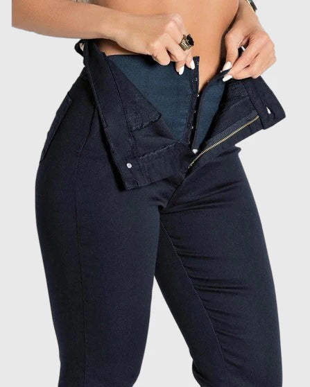 Shapshe® Jeans de Cintura Alta con Super Lipo Spandex