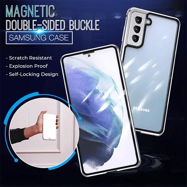 Funda magnética de doble hebilla para Samsung
