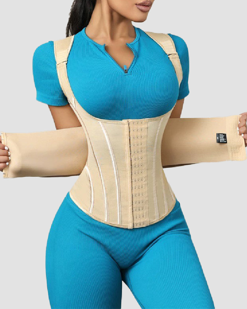 Chaleco Reductor de Cintura de Malla con Varillas de Acero, Corsé Transpirable para Modelar el Abdomen