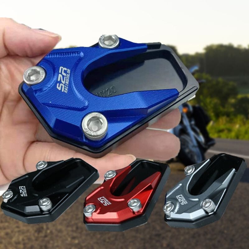🏍️ Almohadilla de Extensión para Pata Lateral de Motocicleta – Mayor Estabilidad en Cualquier Terreno 💥🌍