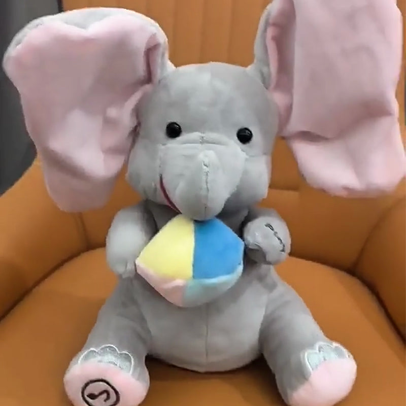 🐘 Lindo Elefante de Peluche que Juega a las Escondidas – Divertido y Tierno Compañero para Todos los Niños ✨🎉
