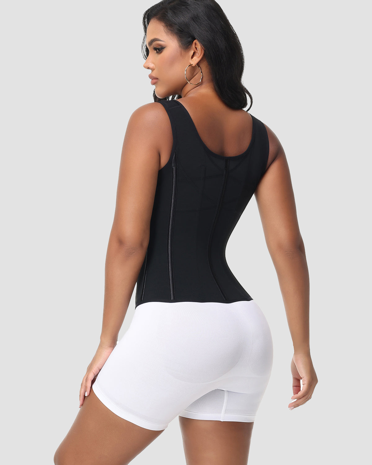 Chaleco Moldeador de Cintura con Control Abdominal de Doble Capa y Sosten Incorporado