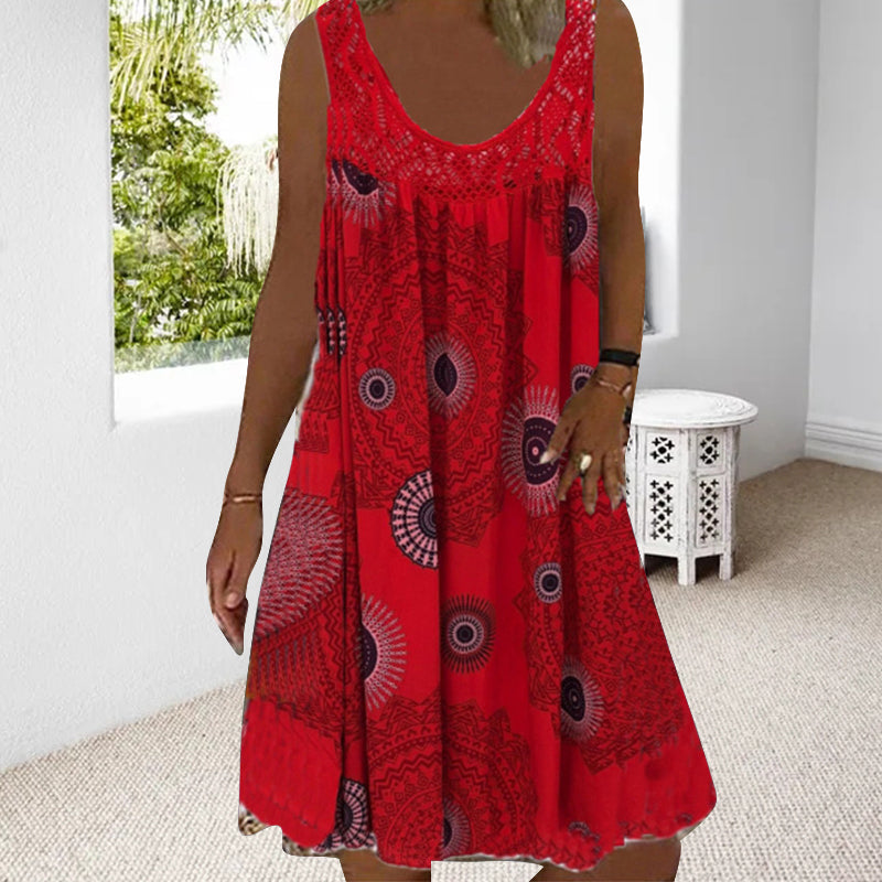 🌸👗 Vestido Estampado de Verano Sin Mangas para Mujer (Tamaño S-5XL) – Fresco, Elegante y Perfecto para los Días Soleados ☀️🌿