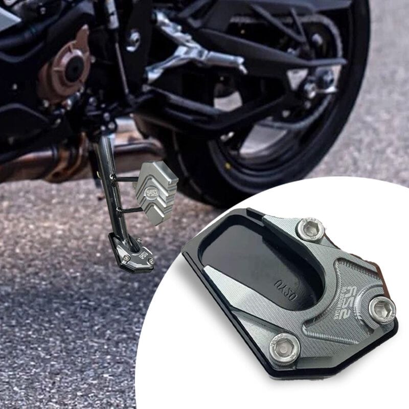 🏍️ Almohadilla de Extensión para Pata Lateral de Motocicleta – Mayor Estabilidad en Cualquier Terreno 💥🌍