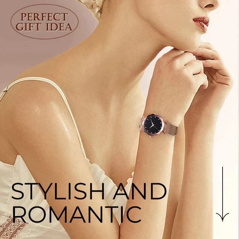 Reloj con cielo estrellado: una idea de regalo perfecta