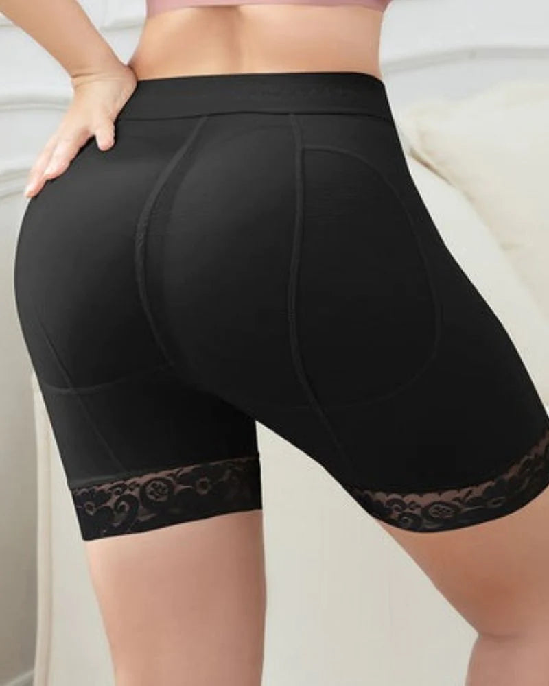 Shapshe® Fajas Moldeadoras Femeninas Negras Levantacola de Encaje Sin Costuras Realzadoras de Cuerpo y Control