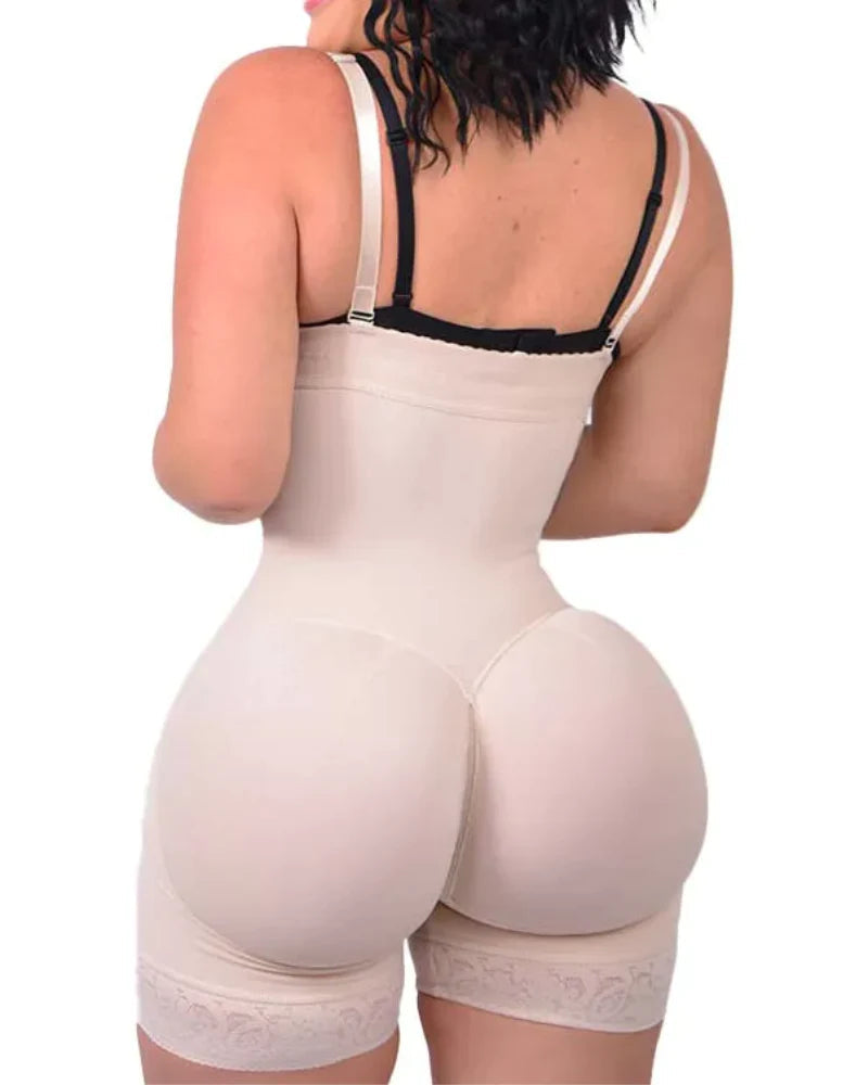 Shapshe® Moldeador Corporal Control de Abdomen Levanta Glúteos Adelgazante de Muslos Faja Plus Moldeadora con Cremallera en la Entrepierna