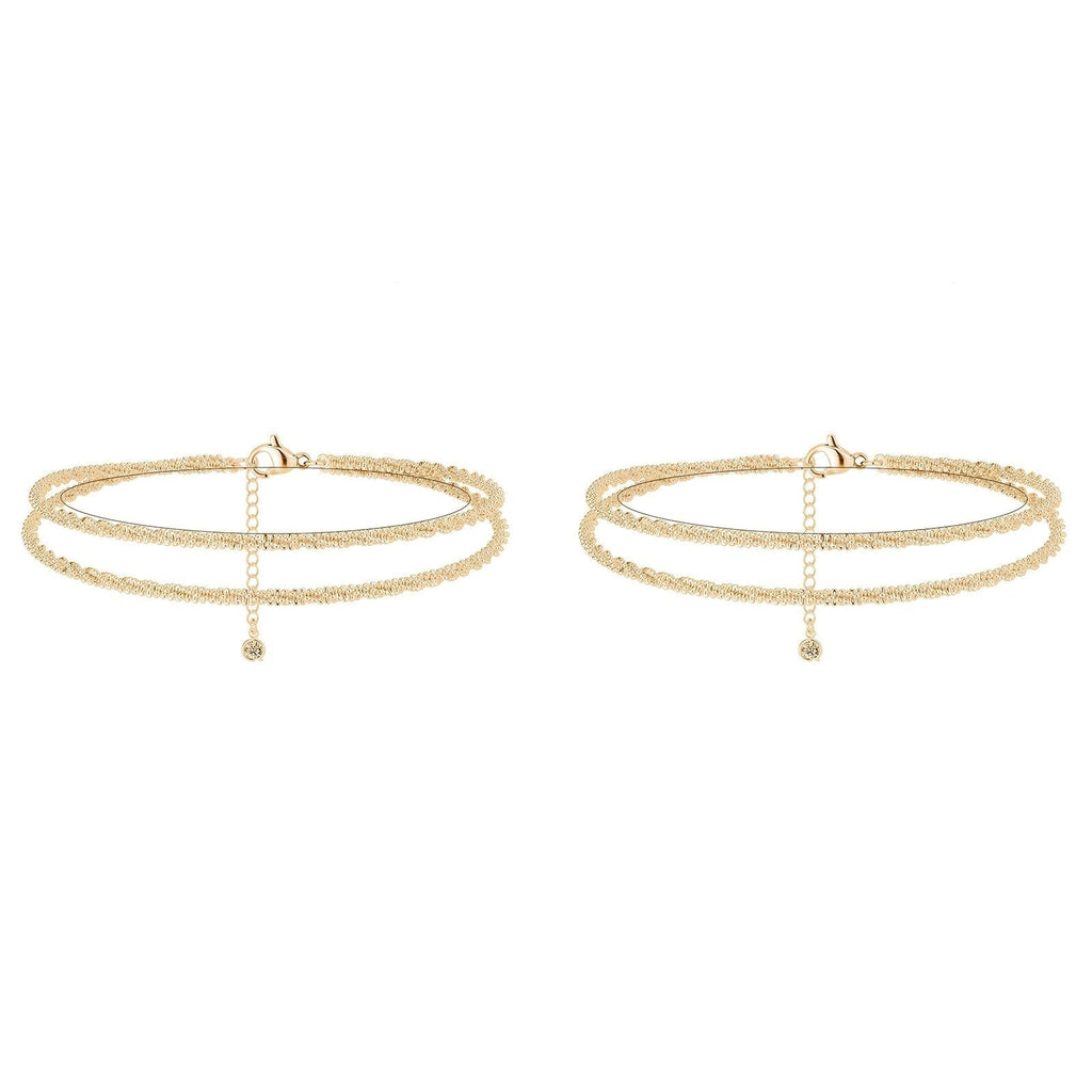 ⏰🔥 ¡COMPRA 1 Y LLÉVATE 1 GRATIS! 💜 Tobillera en Capas – Delicada, Impermeable y Perfecta para Cualquier Ocasión ✨💖