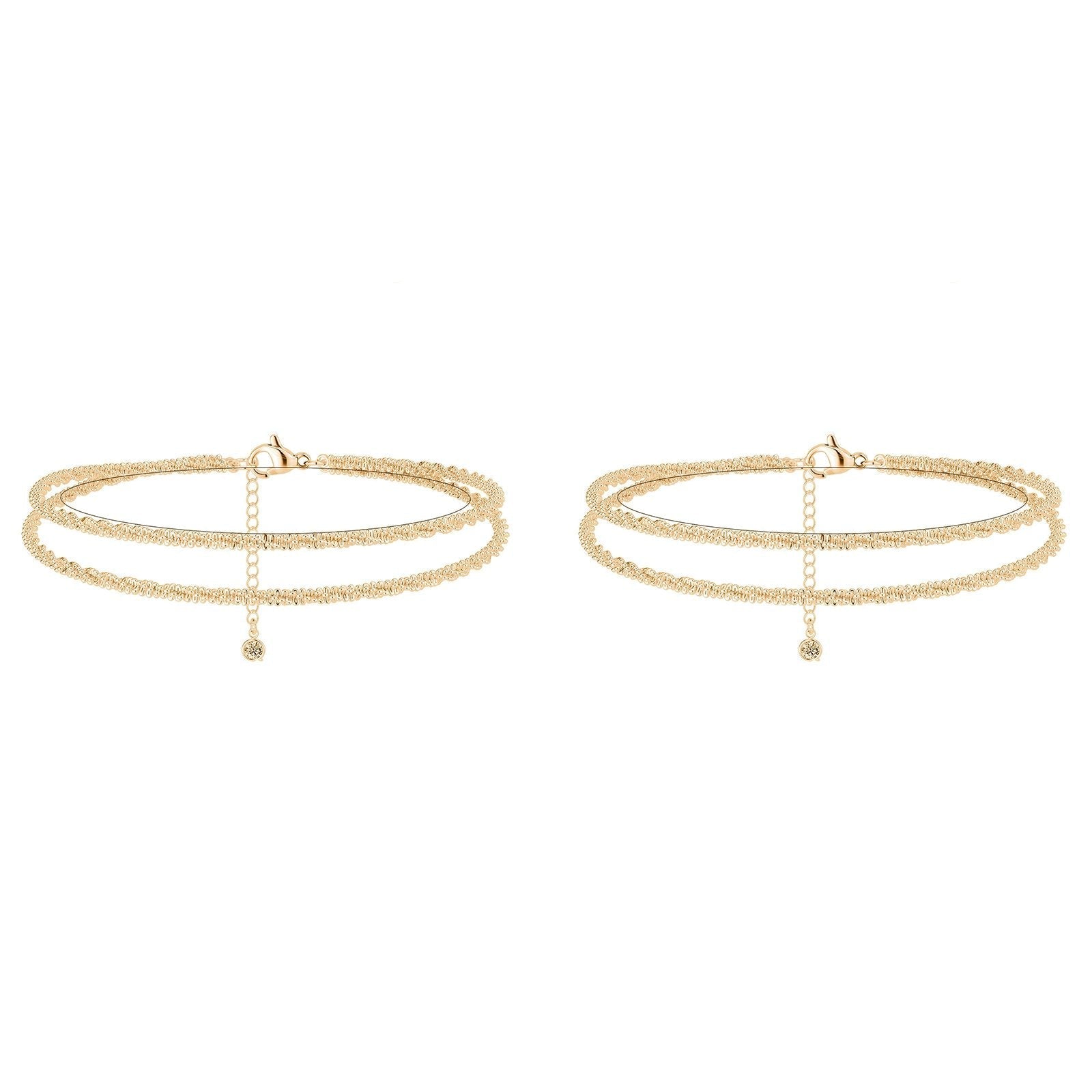 ⏰🔥 ¡COMPRA 1 Y LLÉVATE 1 GRATIS! 💜 Tobillera en Capas – Delicada, Impermeable y Perfecta para Cualquier Ocasión ✨💖