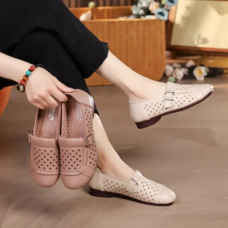 Zapato Ortopédico Cuero Suave Aurora Equilibrio Serenidad, Confort Extremo y Protección Antideslizante