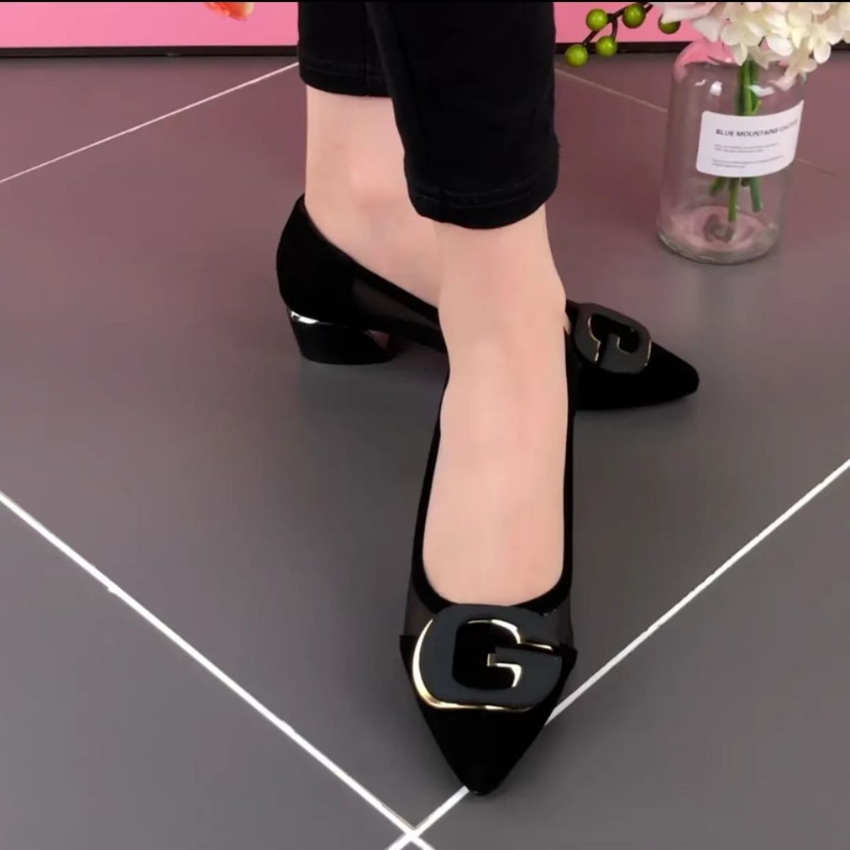 Tacones Bajos Malla Transpirable Nube Jazz Vitalidad, Comodidad Fresca Todo el Día