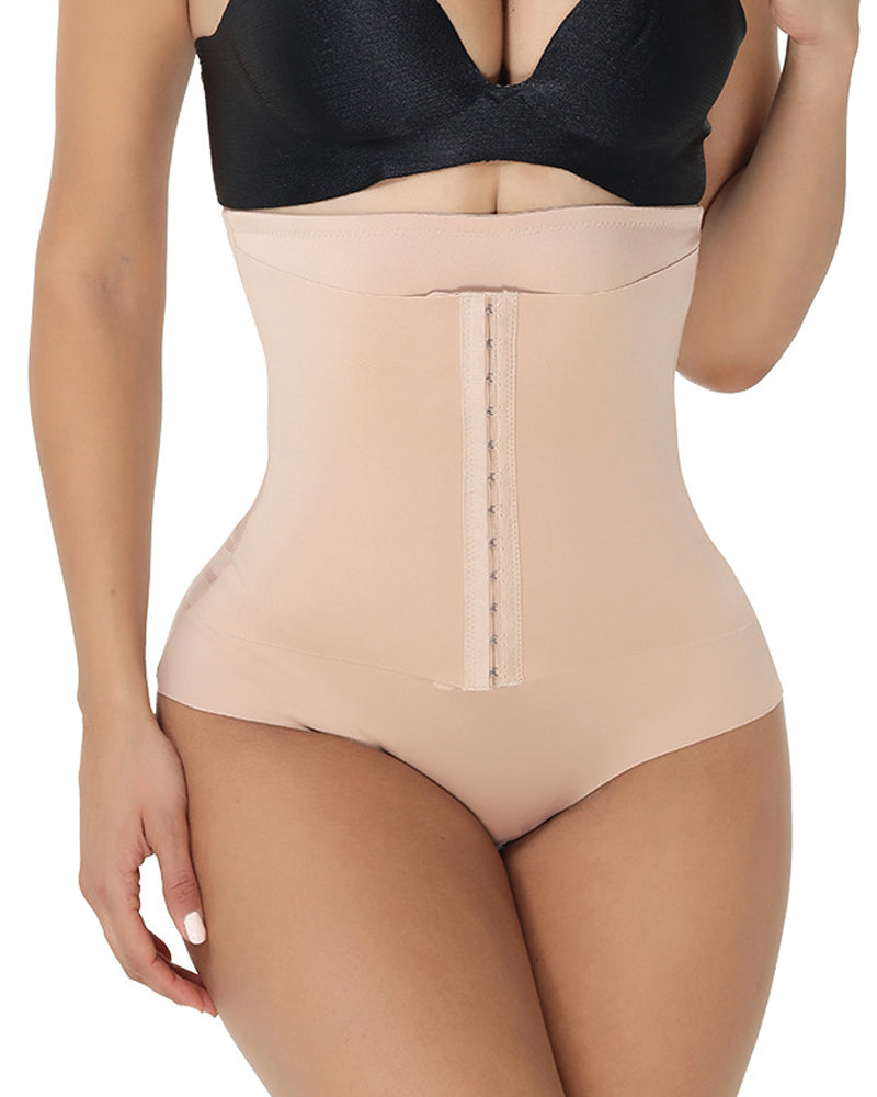 Shorts de malla transpirables de control abdominal y cintura alta