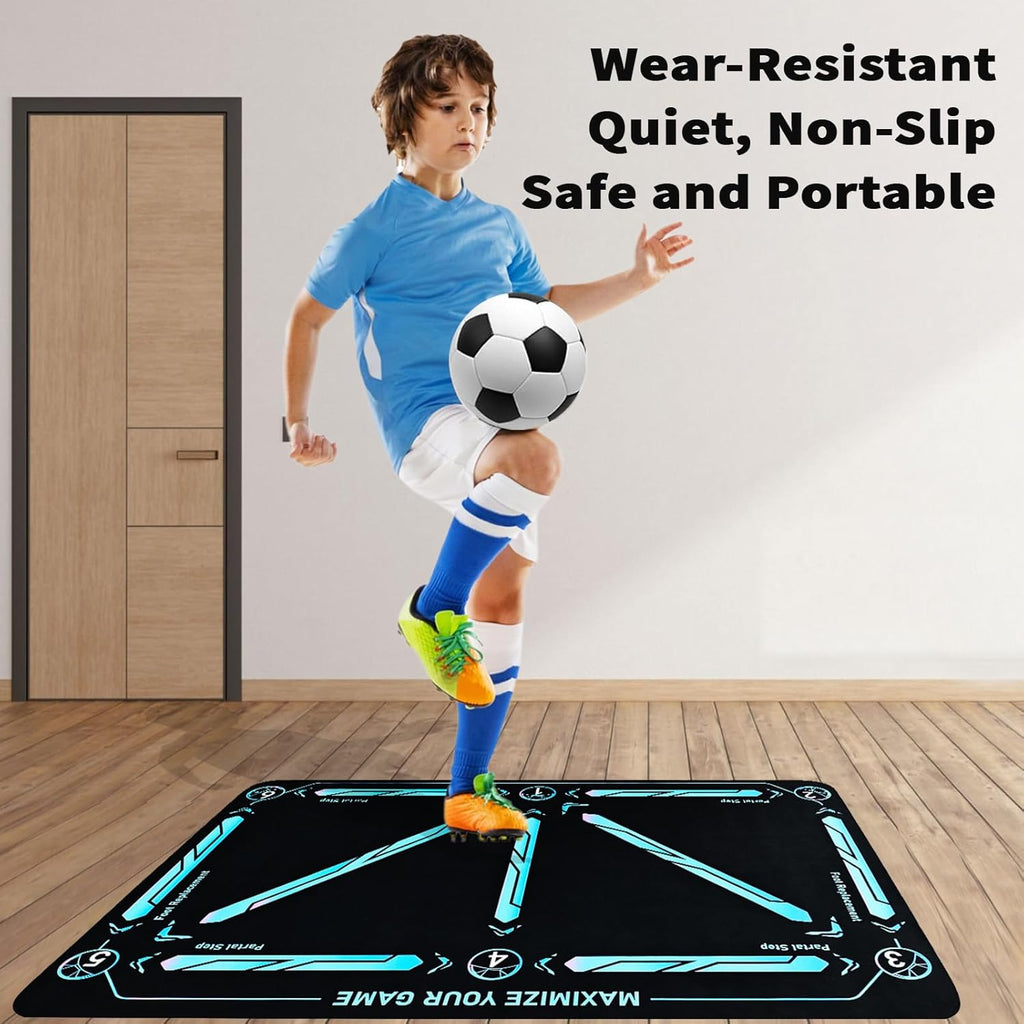 ⚽🔥 ¡50% de DESCUENTO! Tapete de Entrenamiento de Fútbol Antideslizante y Silencioso – Ideal para Todos los Niveles