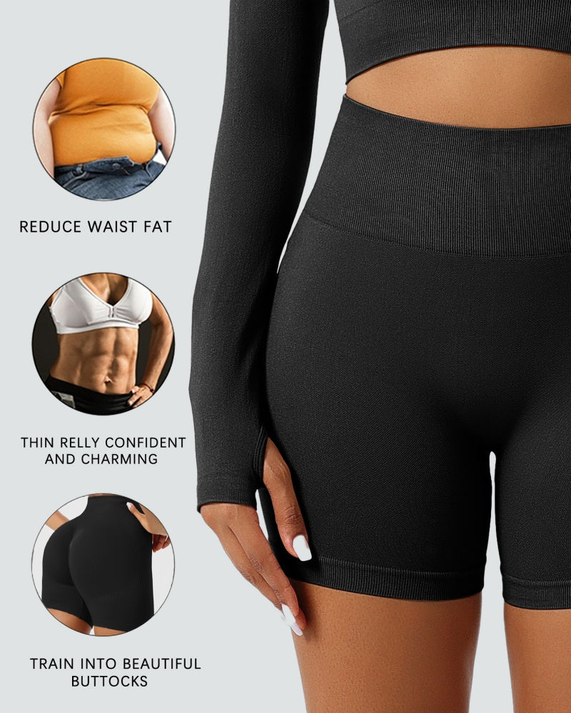Shorts moldeadores delgados de control abdominal, levantamiento de cadera y tiro medio