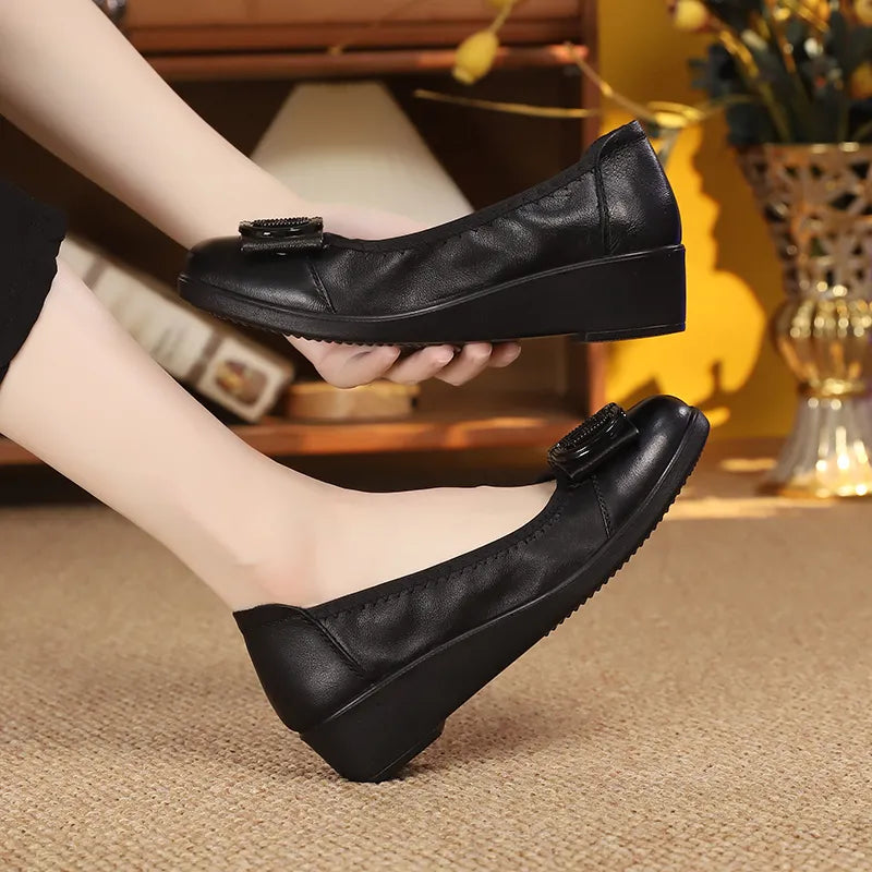Zapato Casual Cuero Suave Armonía Nube Clásico, Elegancia y Comodidad Todo el Día